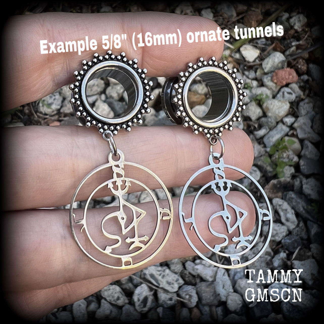 16mm tunnel earrings 