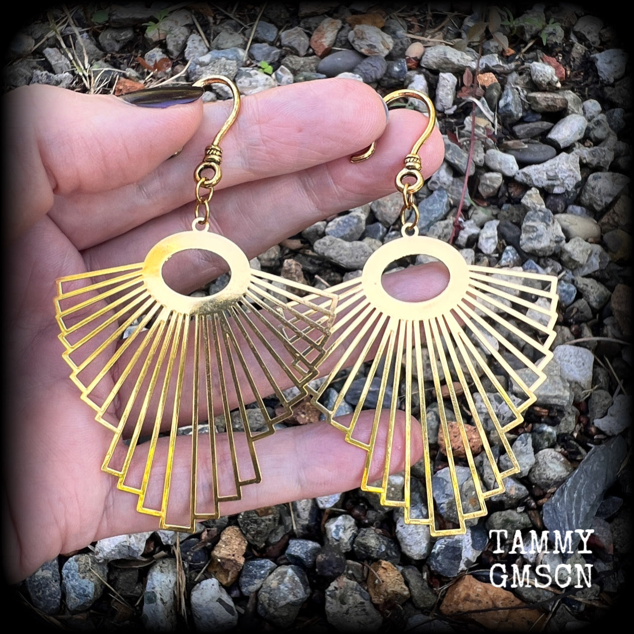 Goddess Ishtar earrings-Statement jewelry