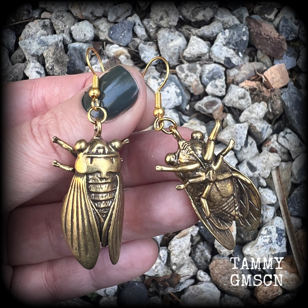 Locust earrings Cicada earrings Bugs earrings Locust earrings Insect earrings Entomology jewellery Pierced ears Bugs jewelry Ear gauges
