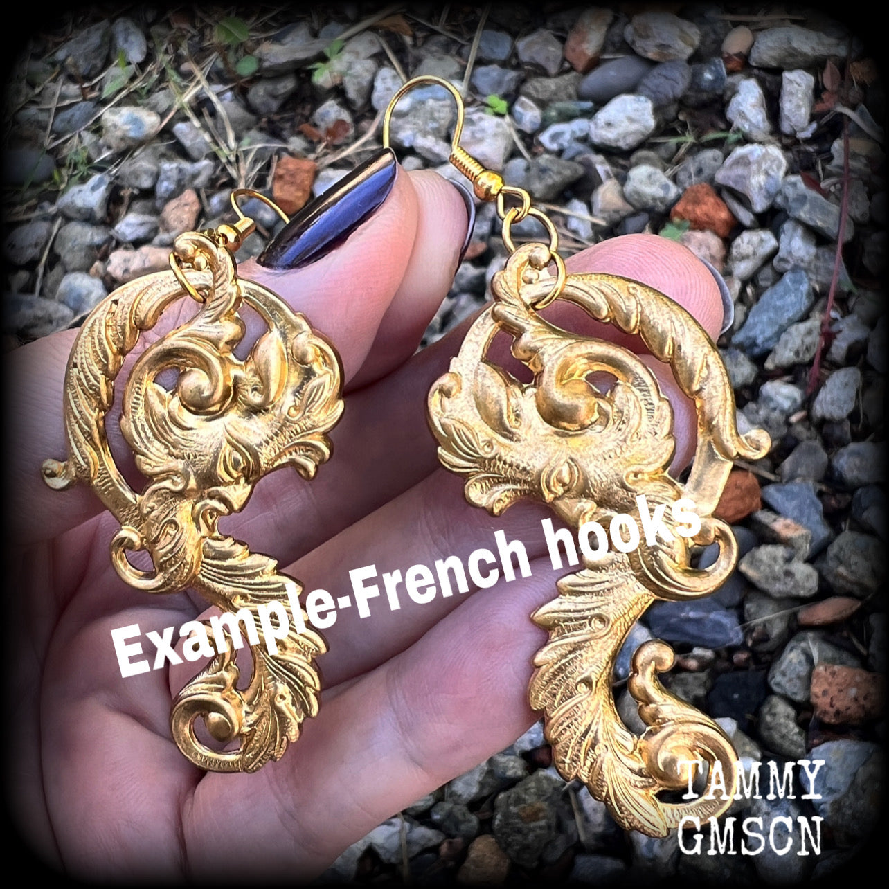 Baroque Green man earrings-Jack of the Green jewelry