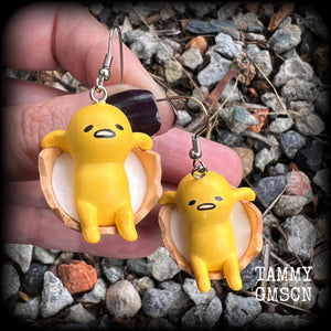 Gudetama earrings