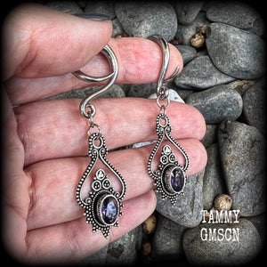 Boho gemstone earrings 