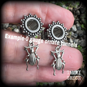 0 gauge tunnel earrings 