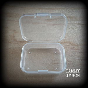 Jewelry storage containers-SMALL-Travel case for earrings and ear weights