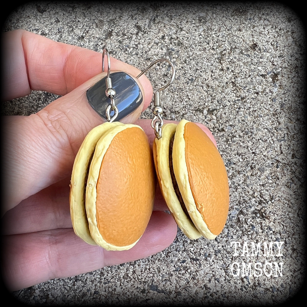 Japanese pancakes Doriyaki earrings Pancakes Japanese pancakes Custard pancakes Kawaii earrings Japanese earrings Red bean pancakes Food earrings Novelty earrings Cute earrings