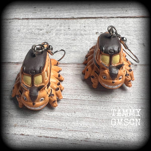 Catbus jewelry Catbus earrings Kawaii earrings Kawaii jewelry Cosplay My neighbor Totoro Cat earrings Crazy cat lady Studio 