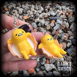 Gudetama earrings