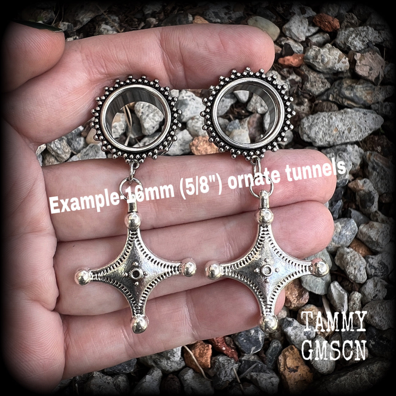 16mm tunnel earrings 