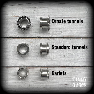 We will swap your gauged hooks for earlets, standard tunnels or ornate tunnels