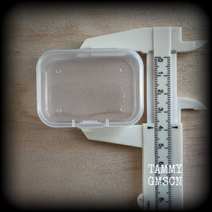 Jewelry storage containers-SMALL-Travel case for earrings and ear weights