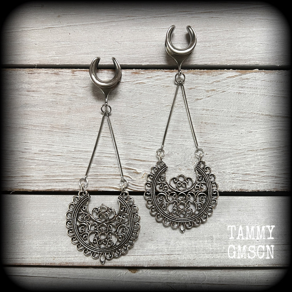 Mandala gauged earrings-Aphrodite earrings