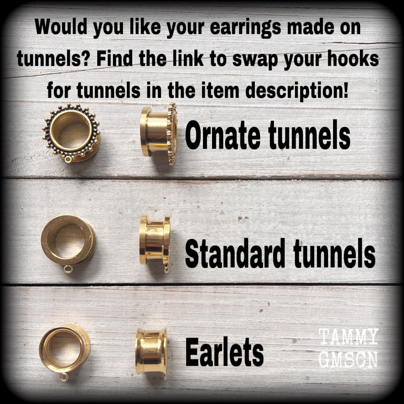 Swap gauged hooks for tunnels