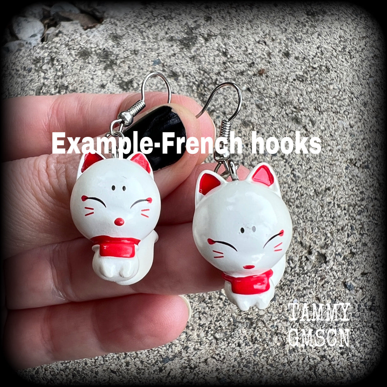 Inari Okami-Japanese fox earrings