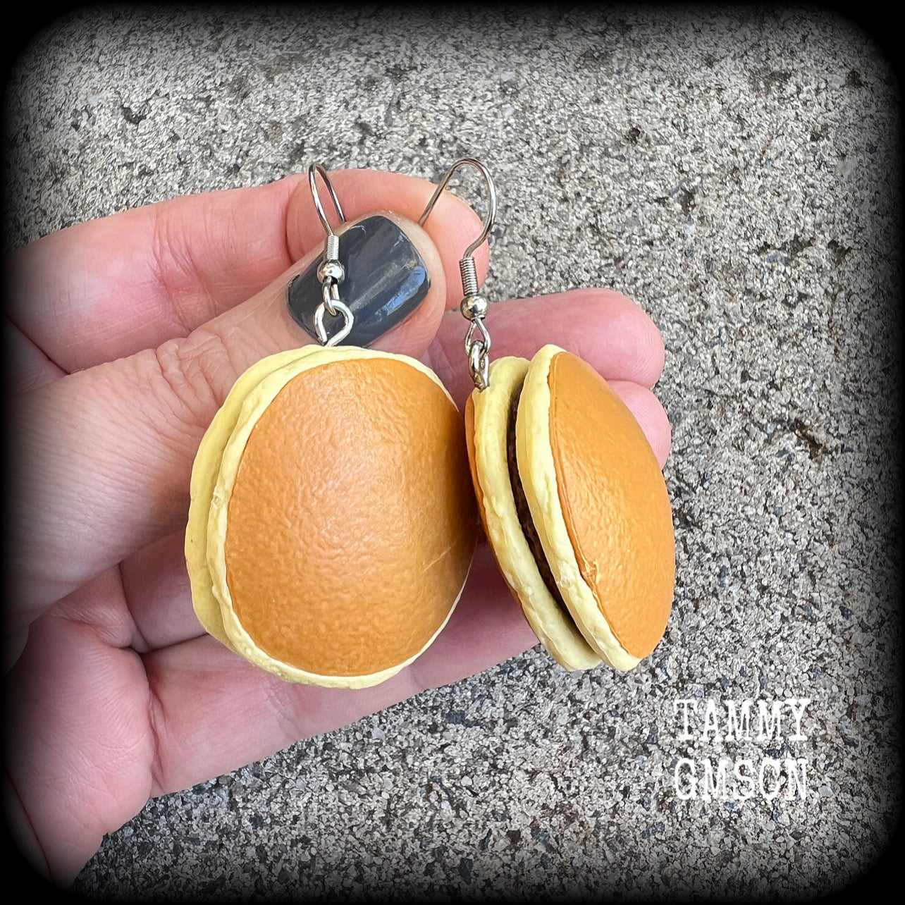 Japanese food Doriyaki earrings Pancakes Japanese pancakes Custard pancakes Kawaii earrings Japanese earrings Red bean pancakes Food earrings Novelty earrings Cute earrings