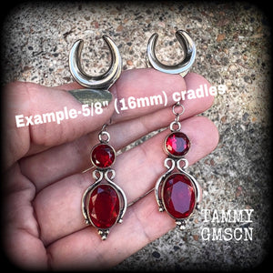 DIY gauged hooks for stretched lobes DIY hooks for ear weights DIY earrings DIY ear hangers