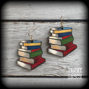 Books earrings