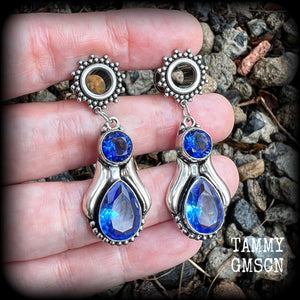 Blue topaz body jewelry 