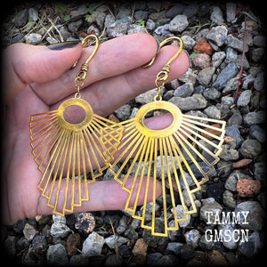 Goddess Ishtar earrings-Statement jewelry