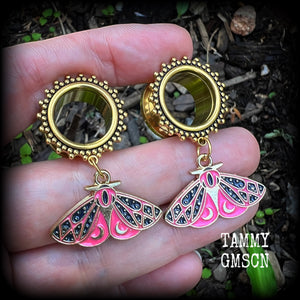 Insect tunnel earrings