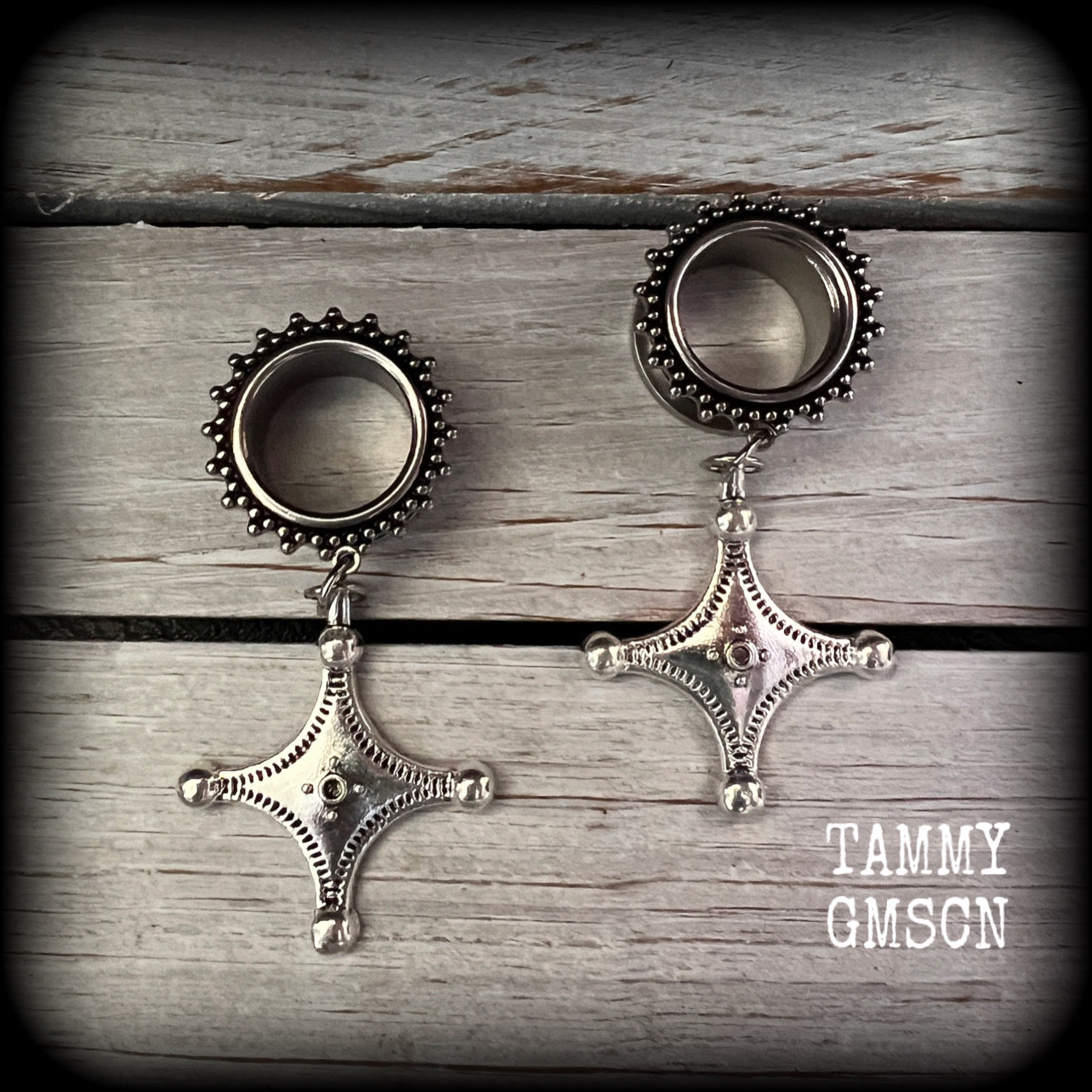 Berber cross earrings