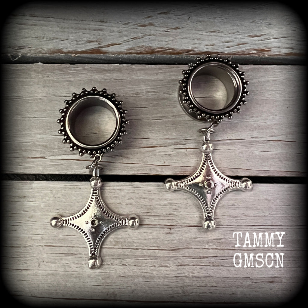 Berber cross earrings
