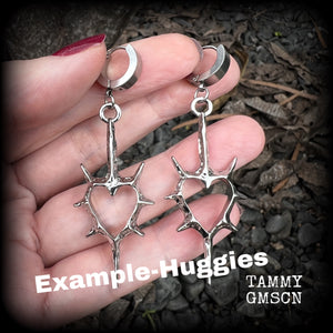DIY huggie ear cuffs for pierced ears