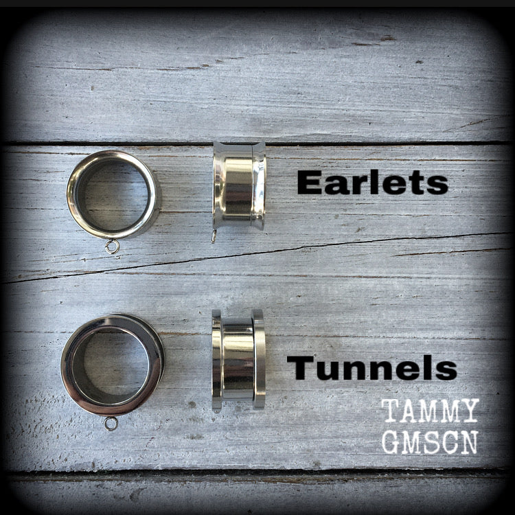 UFO tunnel earrings