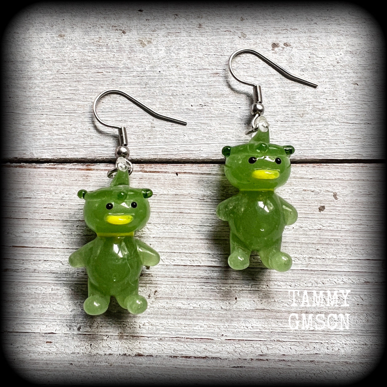 Kappa demons kappa monsters Japanese demons Japanese yokai Japanese folklore Japanese mythology Unique earings