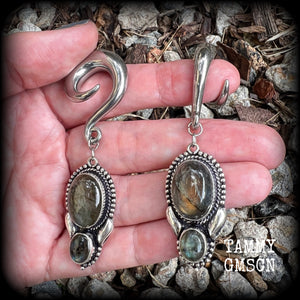 Labradorite earrings