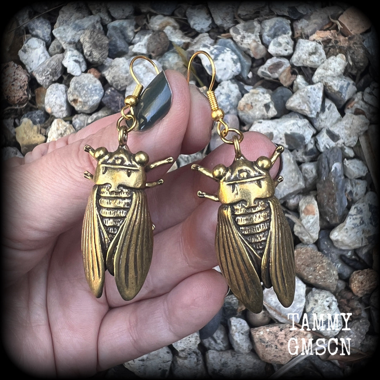 Locust earrings Cicada earrings Bugs earrings Locust earrings Insect earrings Entomology jewellery Pierced ears Bugs jewelry Ear gauges
