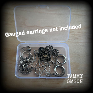 Jewelry storage containers-REGULAR-Travel case for earrings and ear weights