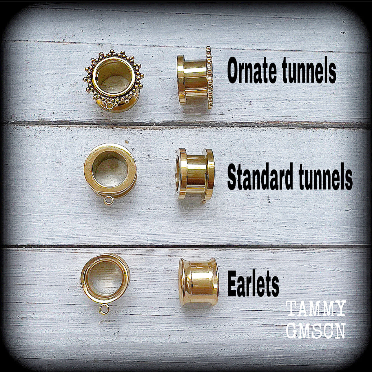 We will swap your gauged hooks for earlets, standard tunnels or ornate tunnels