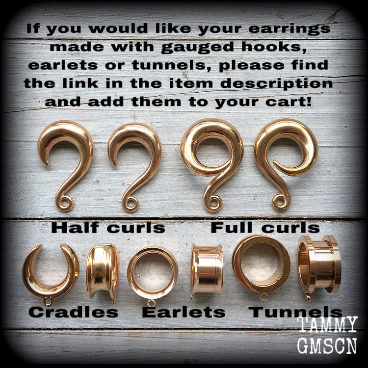 Gauged earrings 