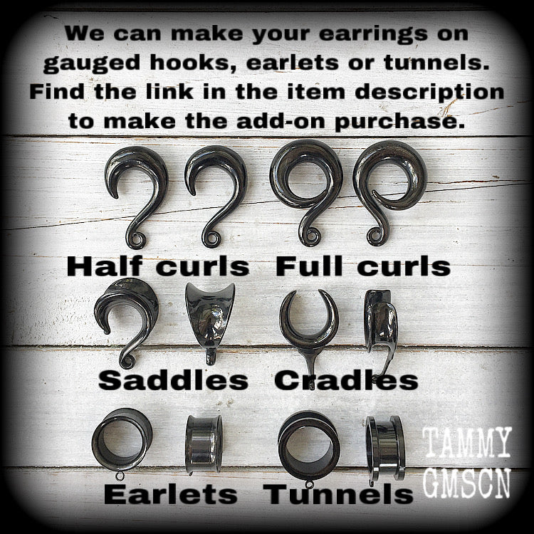Add gauged hooks or tunnels for stretched lobes