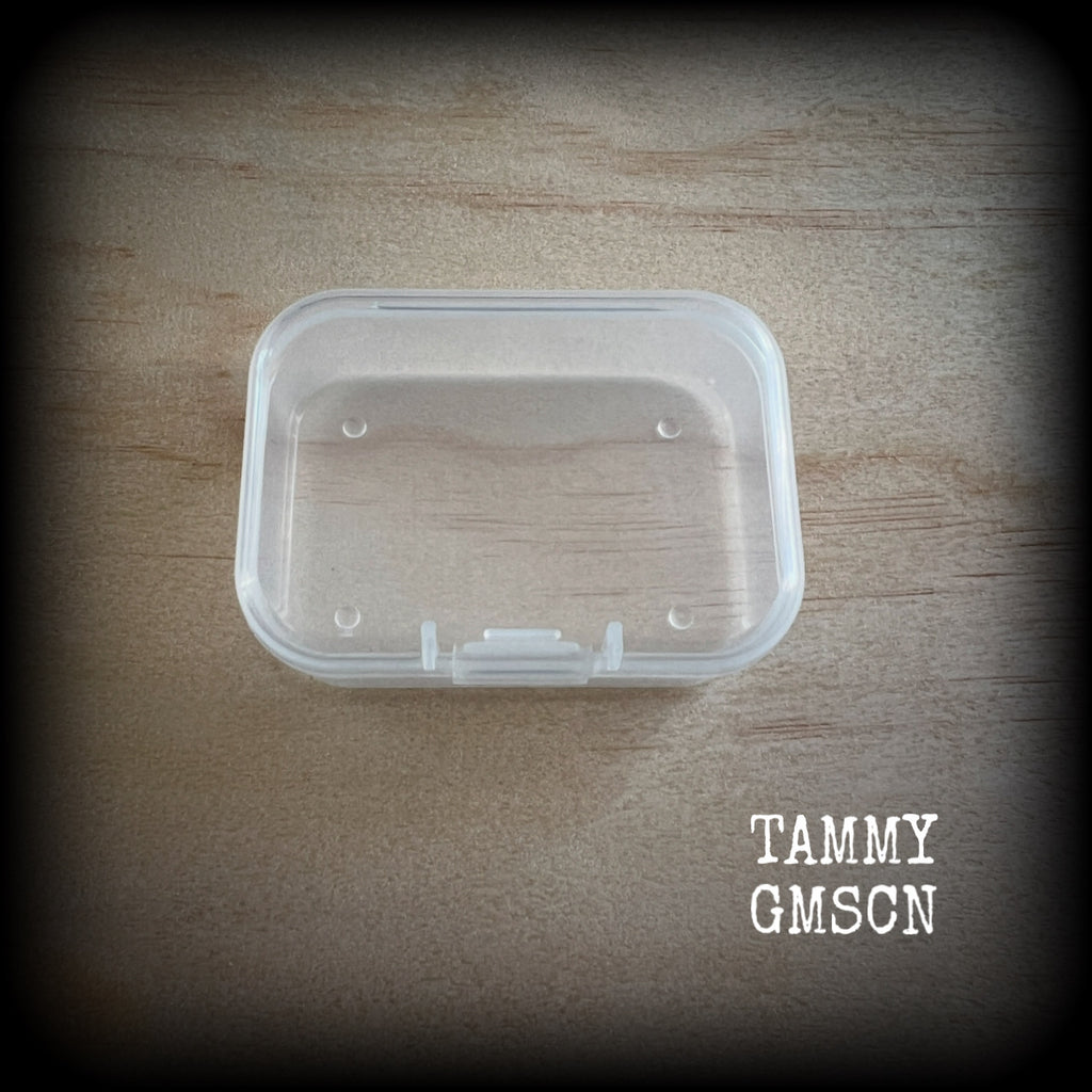 Jewelry storage containers-SMALL-Travel case for earrings and ear weights