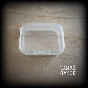 Jewelry storage containers-SMALL-Travel case for earrings and ear weights