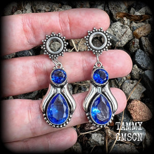 Gemstone tunnel dangles