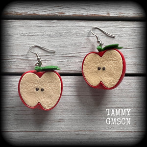Apple earrings-Retro fruit earrings