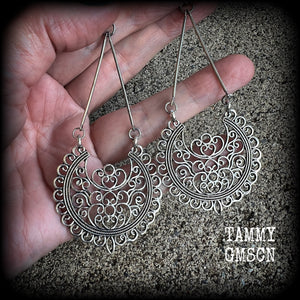 Mandala gauged earrings-Aphrodite earrings