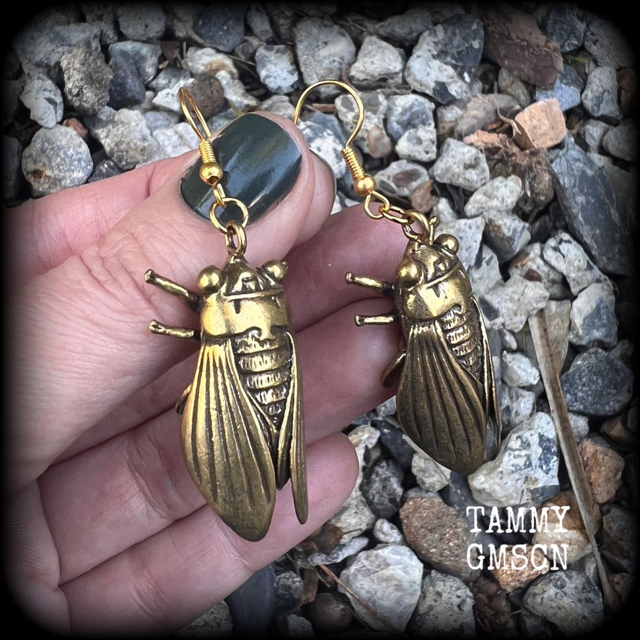 Locust earrings Cicada earrings Bugs earrings Locust earrings Insect earrings Entomology jewellery Pierced ears Bugs jewelry Ear gauges
