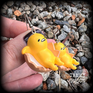 Gudetama earrings