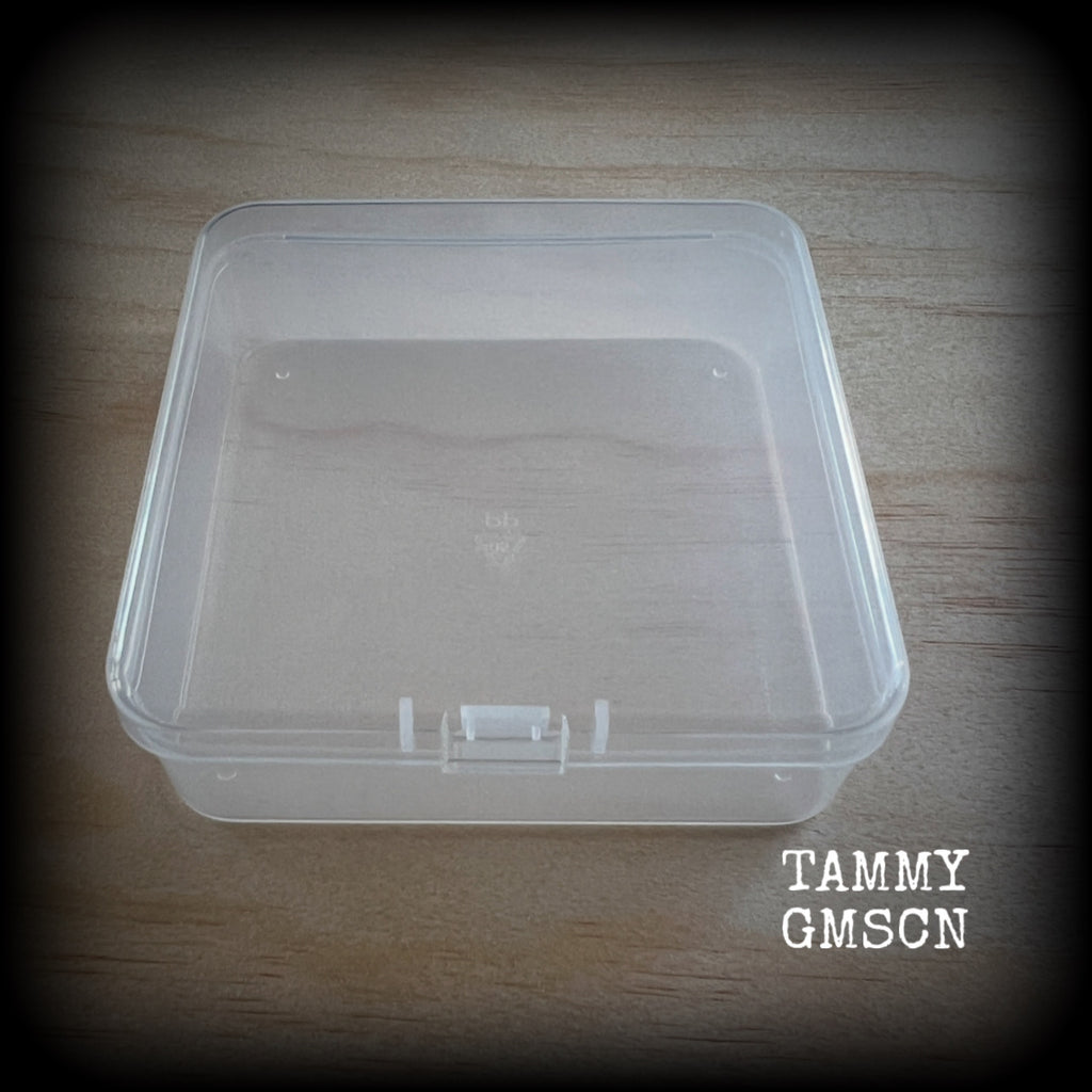 Jewelry storage containers-LARGE-Travel case for earrings and ear weights