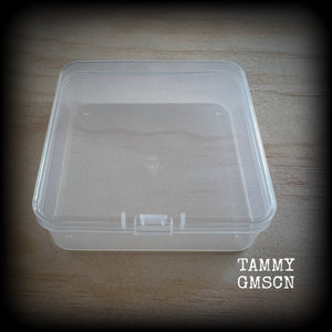 Jewelry storage containers-LARGE-Travel case for earrings and ear weights