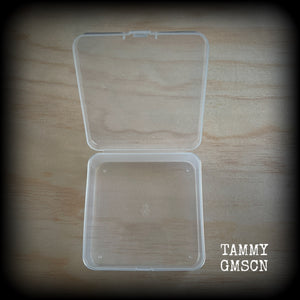 Jewelry storage containers-LARGE-Travel case for earrings and ear weights