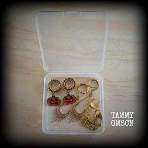 Jewelry storage containers-LARGE-Travel case for earrings and ear weights