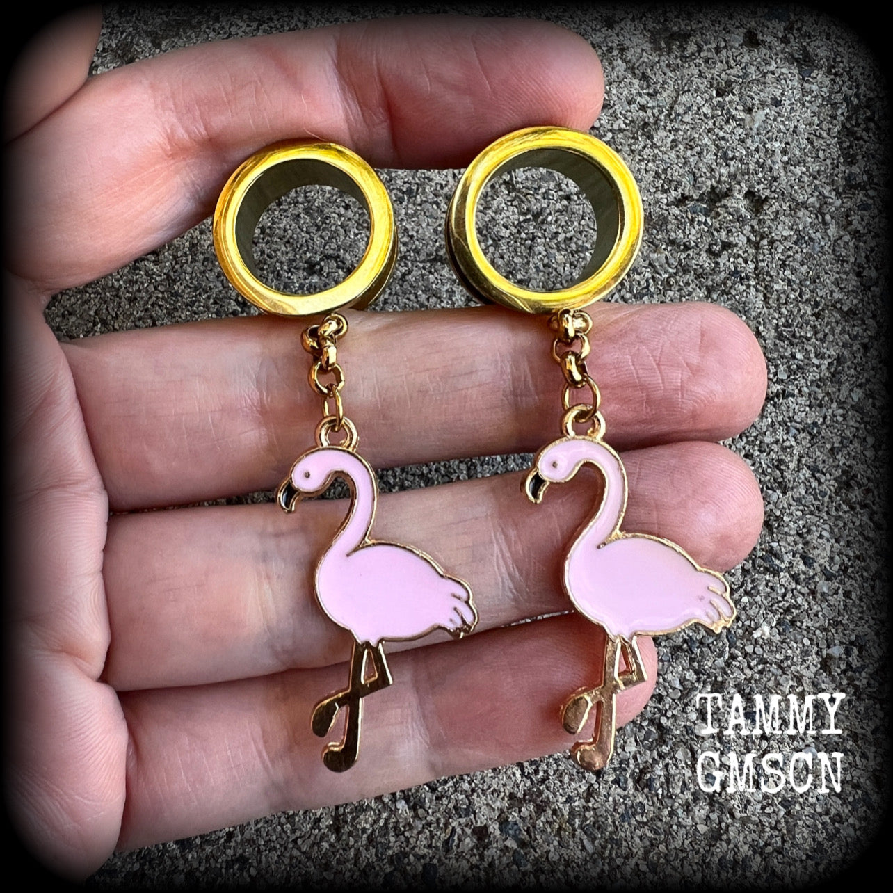 Flamingo earrings 