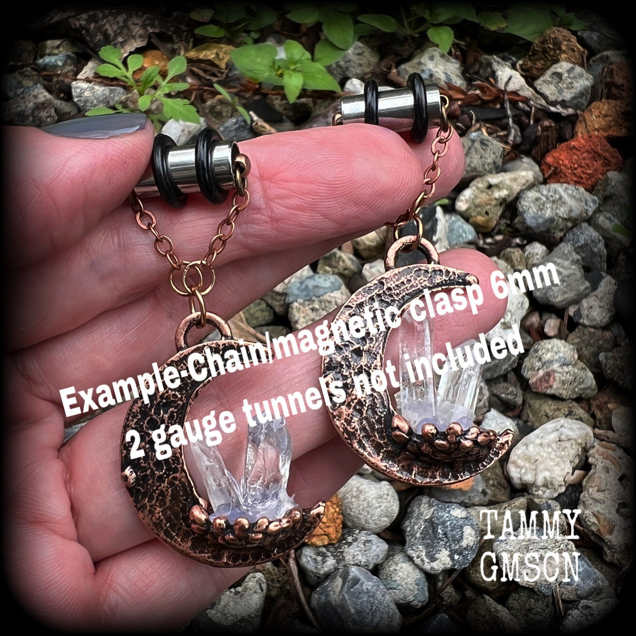 2 gauge tunnel earrings 