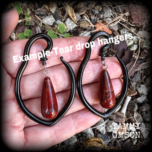 Tear drop ear hangers