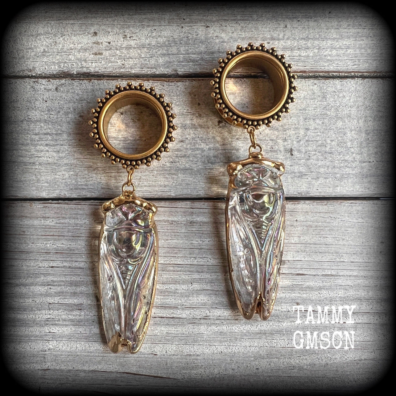 Cicada earrings 