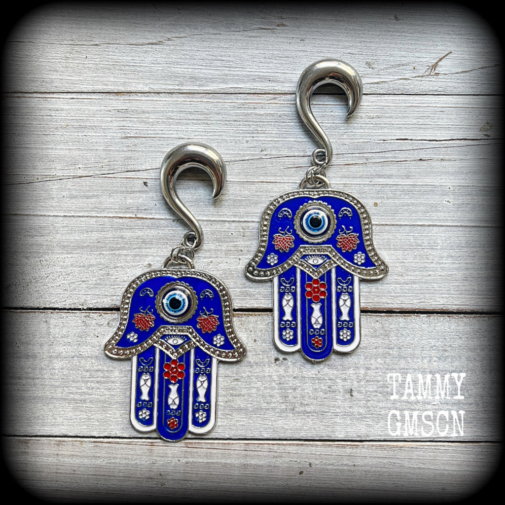 Hamsa hand earrings 